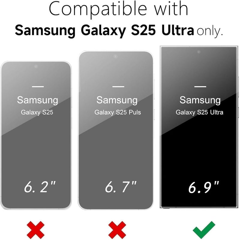 KCKEBLM حافظة بطارية لجهاز Galaxy S25 Ultra، سعة 12000mAh نحيفة محمولة لحماية الشحن، بنك طاقة احتياطي متوافق مع Galaxy S25 Ultra 6.9 بوصة غطاء شاحن ممتد - أسود - Image 3